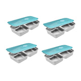 Maxbell 4Pcs Stainless Steel Snack Container Bento Box for Kids, Adults Work Kitchen