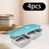 Maxbell 4Pcs Stainless Steel Snack Container Bento Box for Kids, Adults Work Kitchen