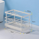 Maxbell Toothbrush Holder Toothpaste Holder Rack for Bathroom Accessories Toothbrush White