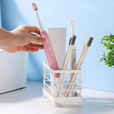 Maxbell Toothbrush Holder Toothpaste Holder Rack for Bathroom Accessories Toothbrush White