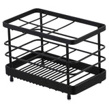 Maxbell Toothbrush Holder Toothpaste Holder Rack for Bathroom Accessories Toothbrush Black