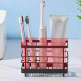 Maxbell Toothbrush Holder Toothpaste Holder Rack for Bathroom Accessories Toothbrush Black