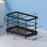 Maxbell Toothbrush Holder Toothpaste Holder Rack for Bathroom Accessories Toothbrush Black
