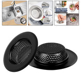 Maxbell Mesh Basket Effectively Replacement Kitchen Sink Strainer for Drain Bathroom black