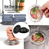 Maxbell Mesh Basket Effectively Replacement Kitchen Sink Strainer for Drain Bathroom black