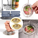 Maxbell Mesh Basket Effectively Replacement Kitchen Sink Strainer for Drain Bathroom gold