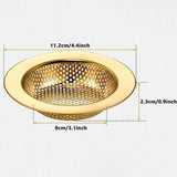Maxbell Mesh Basket Effectively Replacement Kitchen Sink Strainer for Drain Bathroom gold