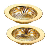 Maxbell Mesh Basket Effectively Replacement Kitchen Sink Strainer for Drain Bathroom gold