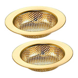 Maxbell Mesh Basket Effectively Replacement Kitchen Sink Strainer for Drain Bathroom gold
