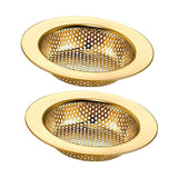 Maxbell Mesh Basket Effectively Replacement Kitchen Sink Strainer for Drain Bathroom gold
