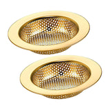 Maxbell Mesh Basket Effectively Replacement Kitchen Sink Strainer for Drain Bathroom gold