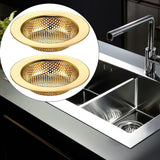 Maxbell Mesh Basket Effectively Replacement Kitchen Sink Strainer for Drain Bathroom gold