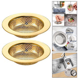 Maxbell Mesh Basket Effectively Replacement Kitchen Sink Strainer for Drain Bathroom gold