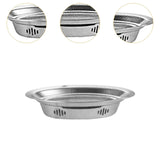 Maxbell Alcohol Grilled Fish Stove Stainless Steel Platter Chafing Dish for Barbecue Small