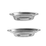 Maxbell Alcohol Grilled Fish Stove Stainless Steel Platter Chafing Dish for Barbecue Small