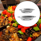 Maxbell Alcohol Grilled Fish Stove Stainless Steel Platter Chafing Dish for Barbecue Small