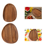 Maxbell Wooden Serving Tray Irregular Creative Snack Tray  16cmx12cmx2cm