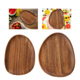 Maxbell Wooden Serving Tray Irregular Creative Snack Tray  16cmx12cmx2cm