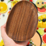 Maxbell Wooden Serving Tray Irregular Creative Snack Tray  16cmx12cmx2cm