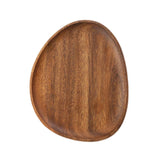Maxbell Wooden Serving Tray Irregular Creative Snack Tray  26cmx21cmx2cm