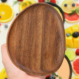 Maxbell Wooden Serving Tray Irregular Creative Snack Tray  26cmx21cmx2cm