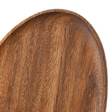 Maxbell Wooden Serving Tray Irregular Creative Snack Tray  26cmx21cmx2cm