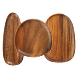 Maxbell Wooden Serving Tray Key Bowl Housewarming Gift Food Fruit Snack Storage Tray 30x12x2 cm