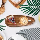 Maxbell Wooden Serving Tray Key Bowl Housewarming Gift Food Fruit Snack Storage Tray 30x12x2 cm