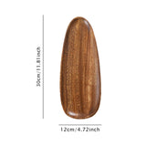 Maxbell Wooden Serving Tray Key Bowl Housewarming Gift Food Fruit Snack Storage Tray 30x12x2 cm