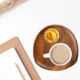 Maxbell Wooden Serving Tray Key Bowl Housewarming Gift Food Fruit Snack Storage Tray 20x20x2 cm
