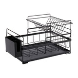 Maxbell 2 Tiers Dish Drying Rack Kitchen Dish Drainer Tray for Restaurant Hotel Bar