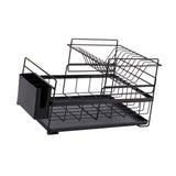 Maxbell 2 Tiers Dish Drying Rack Kitchen Dish Drainer Tray for Restaurant Hotel Bar