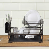 Maxbell 2 Tiers Dish Drying Rack Kitchen Dish Drainer Tray for Restaurant Hotel Bar