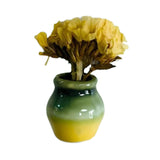 Maxbell Mini Ceramic Vase Fridge Magnets Small Tiny Vase for Kitchen Door Whiteboard