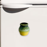 Maxbell Mini Ceramic Vase Fridge Magnets Small Tiny Vase for Kitchen Door Whiteboard