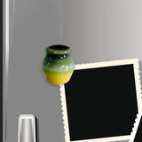 Maxbell Mini Ceramic Vase Fridge Magnets Small Tiny Vase for Kitchen Door Whiteboard