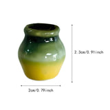 Maxbell Mini Ceramic Vase Fridge Magnets Small Tiny Vase for Kitchen Door Whiteboard