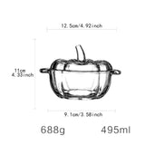 Maxbell Glass Candy Dish with Lid Candy Jar for Home Decoration Coffee Table