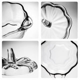 Maxbell Glass Candy Dish with Lid Candy Jar for Home Decoration Coffee Table