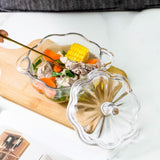 Maxbell Glass Candy Dish with Lid Candy Jar for Home Decoration Coffee Table