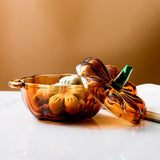 Maxbell Glass Candy Dish with Lid Candy Jar for Home Decoration Coffee Table