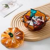 Maxbell Glass Candy Dish with Lid Candy Jar for Home Decoration Coffee Table
