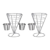 Maxbell French Fries Stand Portable Reusable French Fry Holder