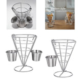 Maxbell French Fries Stand Portable Reusable French Fry Holder