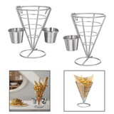 Maxbell French Fries Stand Portable Reusable French Fry Holder