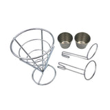 Maxbell French Fries Stand Portable Reusable French Fry Holder