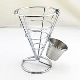 Maxbell French Fries Stand Portable Reusable French Fry Holder