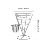 Maxbell French Fries Stand Portable Reusable French Fry Holder