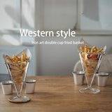 Maxbell French Fries Stand Portable Reusable French Fry Holder