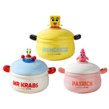 Maxbell Porcelain Ramen Noodle Bowl Multipurpose Porridge Bowl for Instant Milk Rice Blue